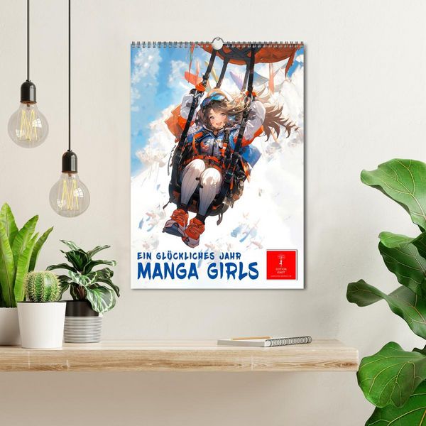 Produktbild: Manga Girls - ein gl&uuml;ckliches Jahr (Wandkalender 2026 DIN A3 hoch), CALVENDO Monatskalender