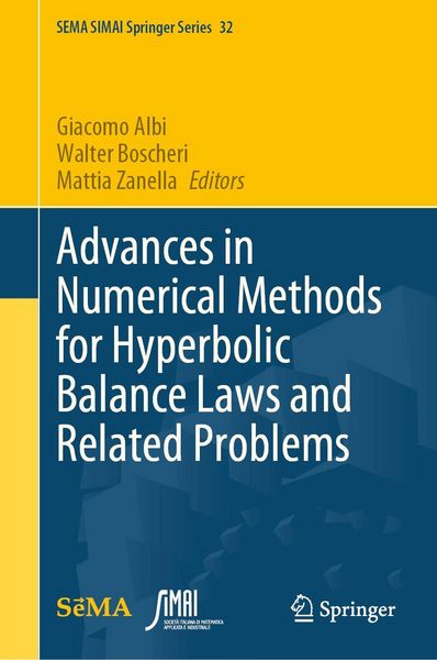 Produktbild: Advances in Numerical Methods for Hyperbolic Balance Laws and Related Problems