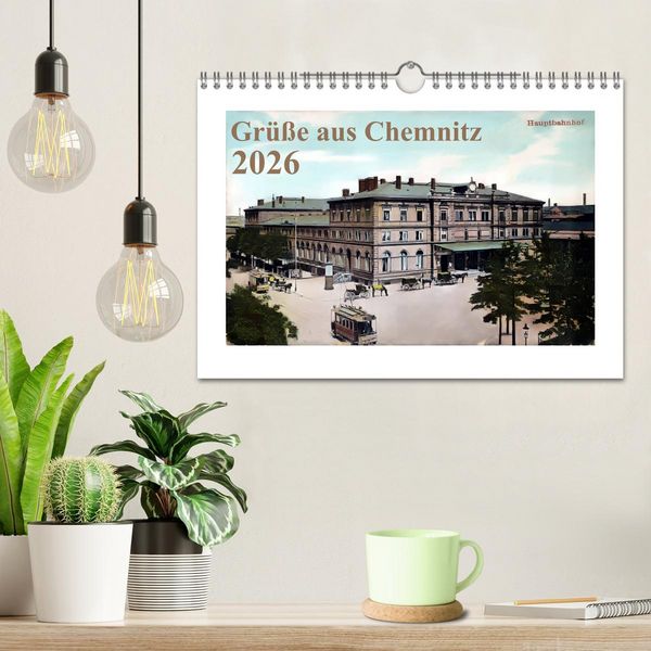 Produktbild: Gr&uuml;&szlig;e aus Chemnitz (Wandkalender 2026 DIN A4 quer), CALVENDO Monatskalender