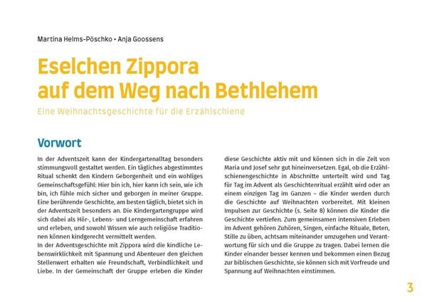 Produktbild: Eselchen Zippora auf dem Weg nach Bethlehem. Eine Weihnachtsgeschichte f&uuml;r die Erz&auml;hlschiene. Erz&auml;hlschienen-Figurenset