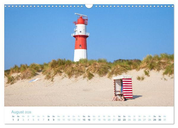 Produktbild: Moin Borkum (Wandkalender 2026 DIN A3 quer), CALVENDO Monatskalender