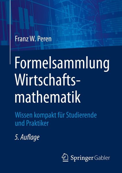 Produktbild: Formelsammlung Wirtschaftsmathematik
