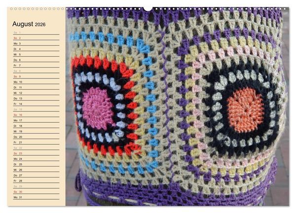 Produktbild: Urban Knitting L&uuml;neburg (hochwertiger Premium Wandkalender 2026 DIN A2 quer), Kunstdruck in Hochglanz