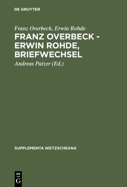 Produktbild: Franz Overbeck - Erwin Rohde, Briefwechsel