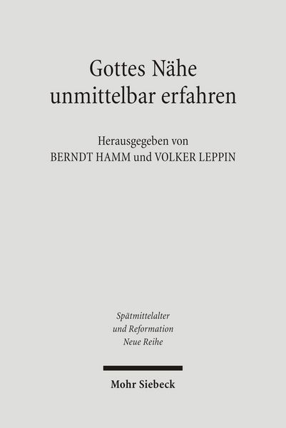 Produktbild: Gottes N&auml;he unmittelbar erfahren