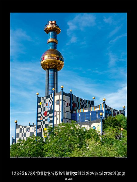 'Großer Hundertwasser Architektur Kalender 2025' - 'Kalender'