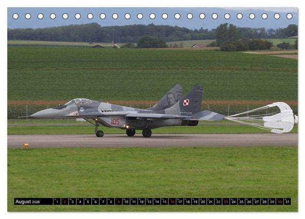 Produktbild: Augenblicke in der Luft: MiG-29 Fulcrum (Tischkalender 2026 DIN A5 quer), CALVENDO Monatskalender