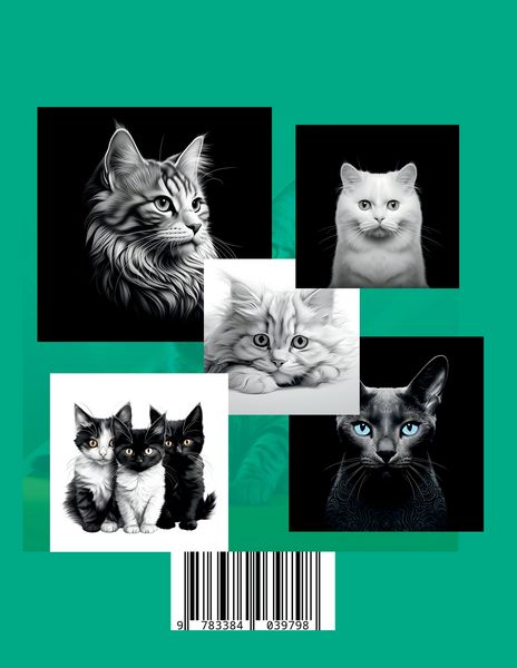 Produktbild: Malbuch Katze &bdquo;Fotorealistisch&ldquo;.