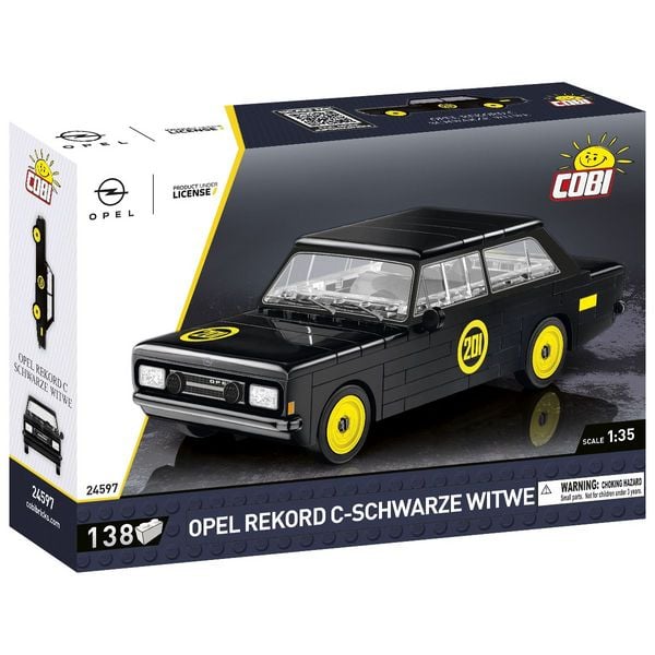 Produktbild: COBI Youngtimer 24597 - Opel Rekord C-Schwarze Witwe, Bausatz, 1:35, 138 Bauteile
