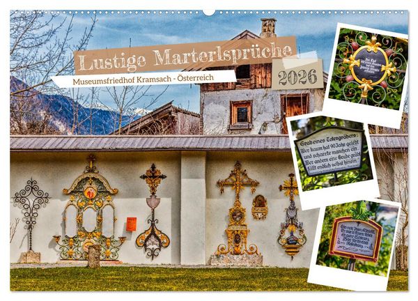 Produktbild: Lustige Marterlspr&uuml;che (Wandkalender 2026 DIN A2 quer), CALVENDO Monatskalender