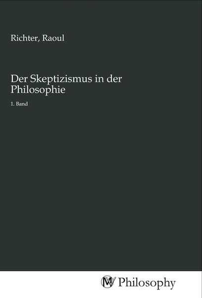 Produktbild: Der Skeptizismus in der Philosophie