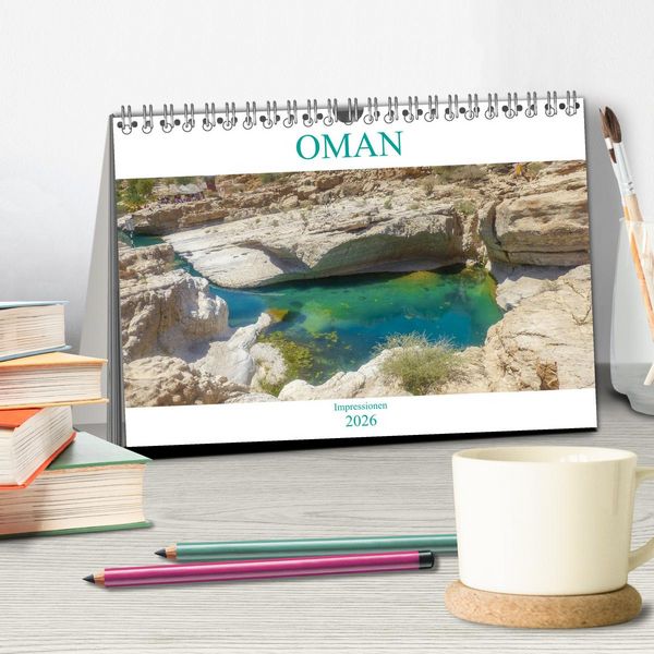 Produktbild: Oman - Impressionen (Tischkalender 2026 DIN A5 quer), CALVENDO Monatskalender