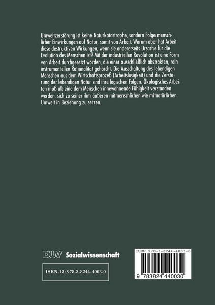 Produktbild: &Ouml;kologisches Arbeiten