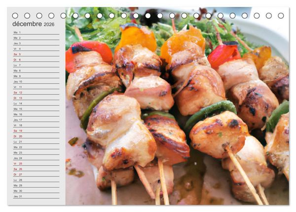 Produktbild: Plaisirs interdits (Calendrier de bureau 2026 DIN A5 vertical), CALVENDO calendrier mensuel
