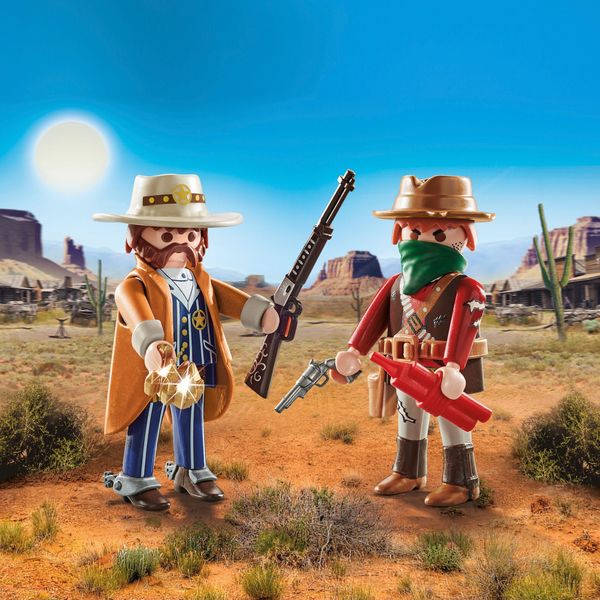 Produktbild: PLAYMOBIL 71508 DuoPack Bandit und Sheriff