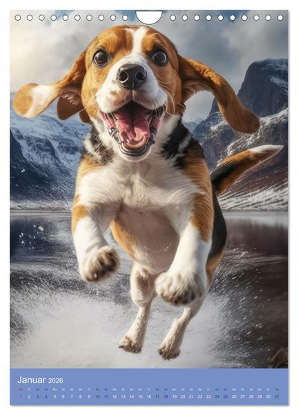Produktbild: Hunde mit Temperament (Wandkalender 2026 DIN A4 hoch), CALVENDO Monatskalender