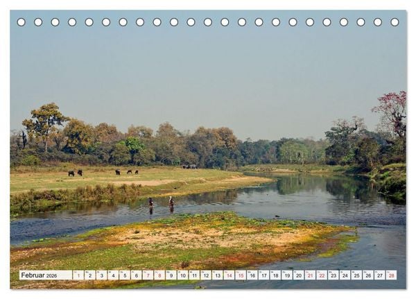 Produktbild: Das TERAI, Nepals fruchtbare Tiefebene (Tischkalender 2026 DIN A5 quer), CALVENDO Monatskalender