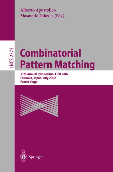 Produktbild: Combinatorial Pattern Matching