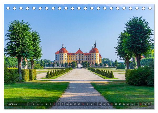 Produktbild: Moritzburg mit Schlossansichten (Tischkalender 2026 DIN A5 quer), CALVENDO Monatskalender