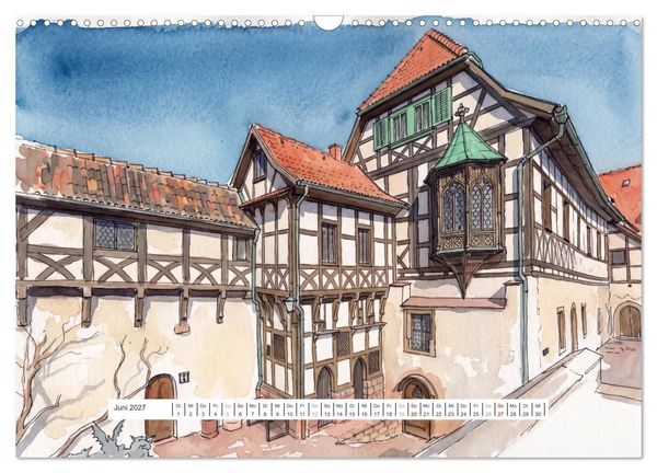 Produktbild: Zauberhafte Wartburg (Wandkalender 2027 DIN A3 quer), CALVENDO Monatskalender