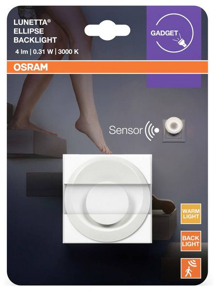 Produktbild: OSRAM HOMELIGHTING LUNETTA BACKLIGHT ELLIPSE 830 White 4099854444333 Wandleuchte 0.31 W Wei&szlig;