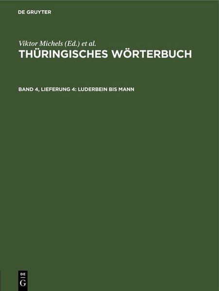 Produktbild: Luderbein bis Mann