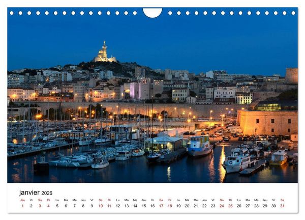 Produktbild: Marseille C&ocirc;te et Corniche (Calendrier mural 2026 DIN A4 vertical), CALVENDO calendrier mensuel