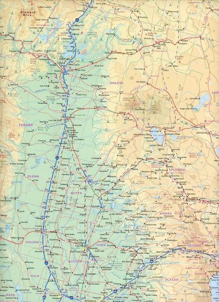 Produktbild: California Travel Ref. Map