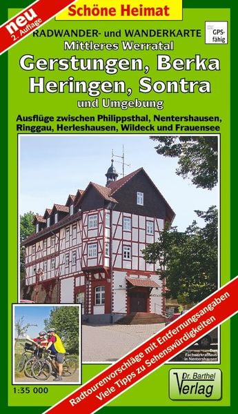 Produktbild: Mittleres Werratal, Gerstungen, Berka, Heringen, Sontra und Umgebung Radwander- und Wanderkarte 1 : 35 000