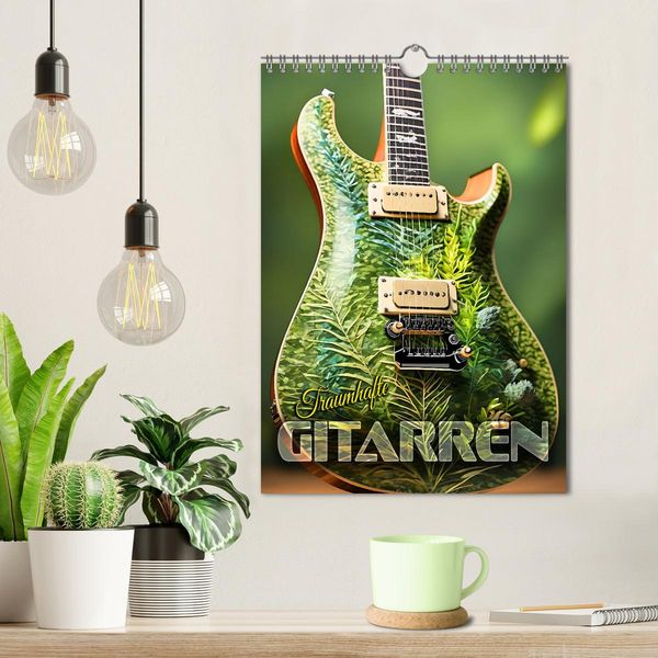 Produktbild: Traumhafte Gitarren (Wandkalender 2026 DIN A4 hoch), CALVENDO Monatskalender