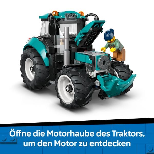 Produktbild: LEGO City 60498 Traktor, Spielzeug mit Minifigur, Geschenk f&uuml;r Kinder