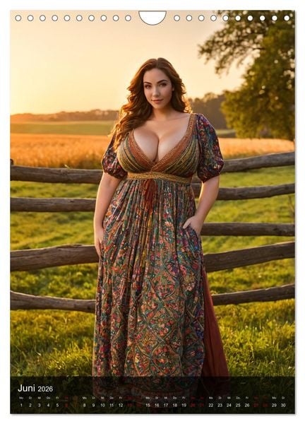 Produktbild: XXL Farm Girls (Wandkalender 2026 DIN A4 hoch), CALVENDO Monatskalender