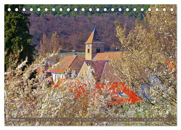 Produktbild: Mandelbl&uuml;tenzauber an der Deutschen Weinstra&szlig;e (Tischkalender 2026 DIN A5 quer), CALVENDO Monatskalender