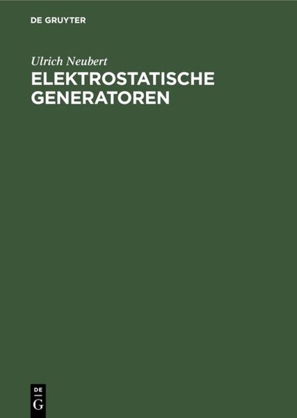 Elektrostatische Generatoren