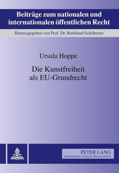 Produktbild: Die Kunstfreiheit als EU-Grundrecht