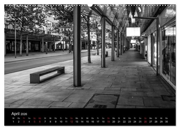 Produktbild: Bremerhaven - Blickpunkte Schwarzwei&szlig; (Wandkalender 2026 DIN A2 quer), CALVENDO Monatskalender