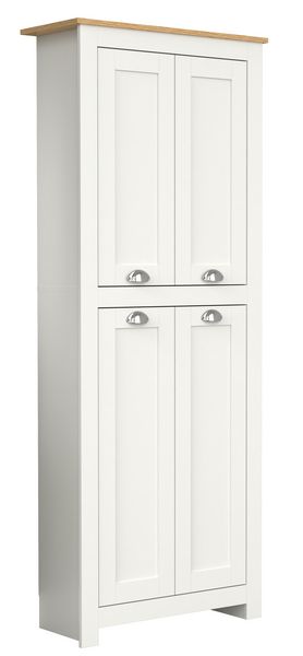 Produktbild: Holz Dielenschrank Badm&ouml;bel Bad Schrank Balusa
