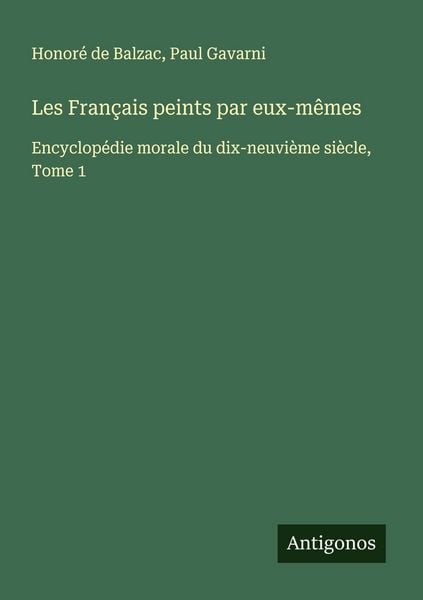 Produktbild: Les Fran&ccedil;ais peints par eux-m&ecirc;mes