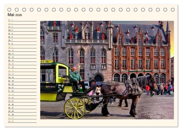 Produktbild: Br&uuml;gge - Venedig des Nordens (Tischkalender 2026 DIN A5 quer), CALVENDO Monatskalender