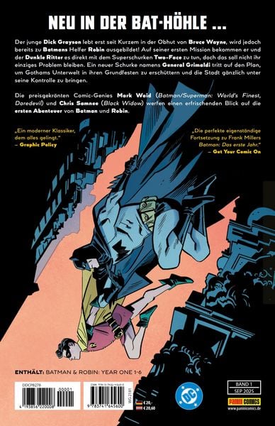 Produktbild: Batman & Robin: Das erste Jahr