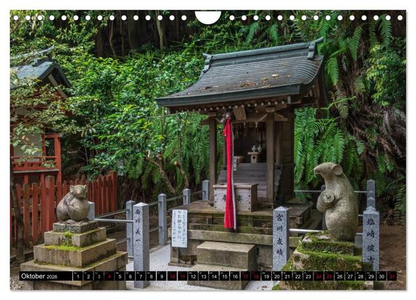 Produktbild: Kyotos Tempel - Bilder aus Japan (Wandkalender 2026 DIN A4 quer), CALVENDO Monatskalender