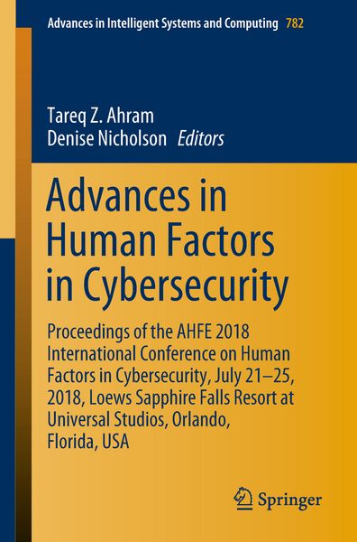 Produktbild: Advances in Human Factors in Cybersecurity