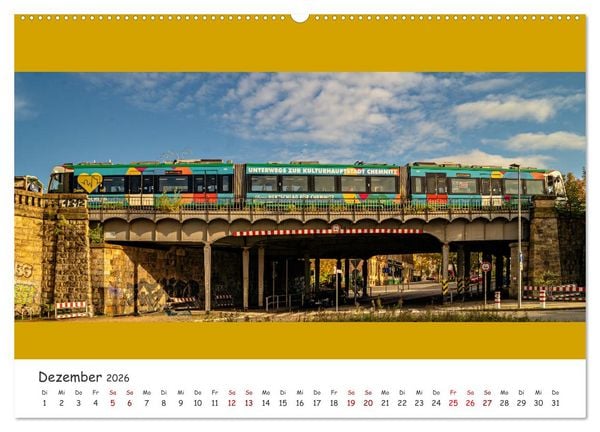 Produktbild: Die Citylink Chemnitz Panorama Ansichten (hochwertiger Premium Wandkalender 2026 DIN A2 quer), Kunstdruck in Hochglanz