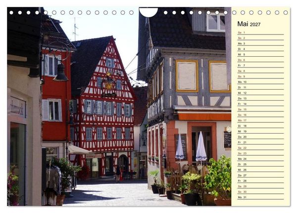 Produktbild: Unterwegs in Waiblingen (Wandkalender 2027 DIN A4 quer), CALVENDO Monatskalender