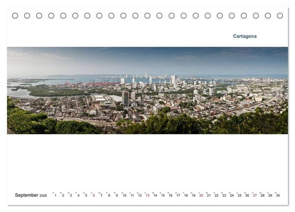 Produktbild: Kolumbien - Land der Farben und des Lichts (Tischkalender 2026 DIN A5 quer), CALVENDO Monatskalender