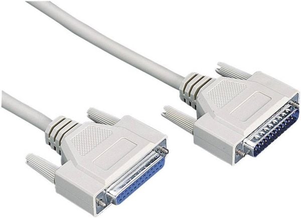 Digitus Parallel Verlängerungskabel [1x D-SUB-Stecker 25pol. - 1x D-SUB-Buchse 25pol.] 2.00 m Grau