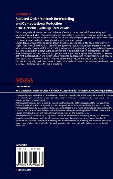 Produktbild: Reduced Order Methods for Modeling and Computational Reduction