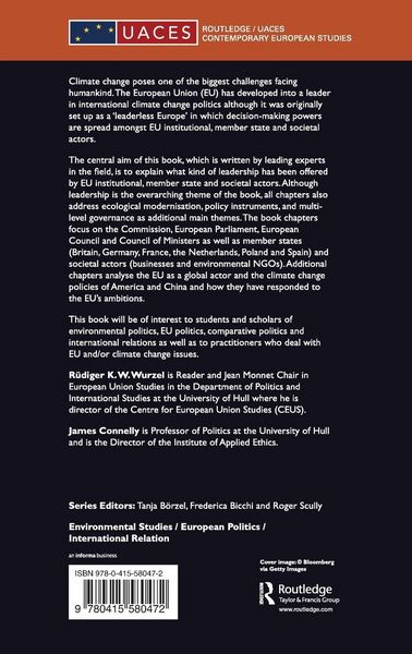 Produktbild: The European Union as a Leader in International Climate Change Politics