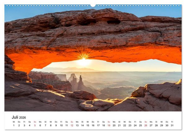 Produktbild: S&uuml;dwesten der USA - Atemberaubende Landschaften (Wandkalender 2026 DIN A2 quer), CALVENDO Monatskalender