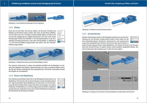 Produktbild: Autodesk Fusion - 3D CAD - Konstruktion - Fertigung - Einstieg und Praxis mit vielen Praxisbeispielen